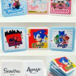 Porta Máscaras "Frozen / Unicórnio / LOL / Homem-Aranha / Sonic / Pj Masks"