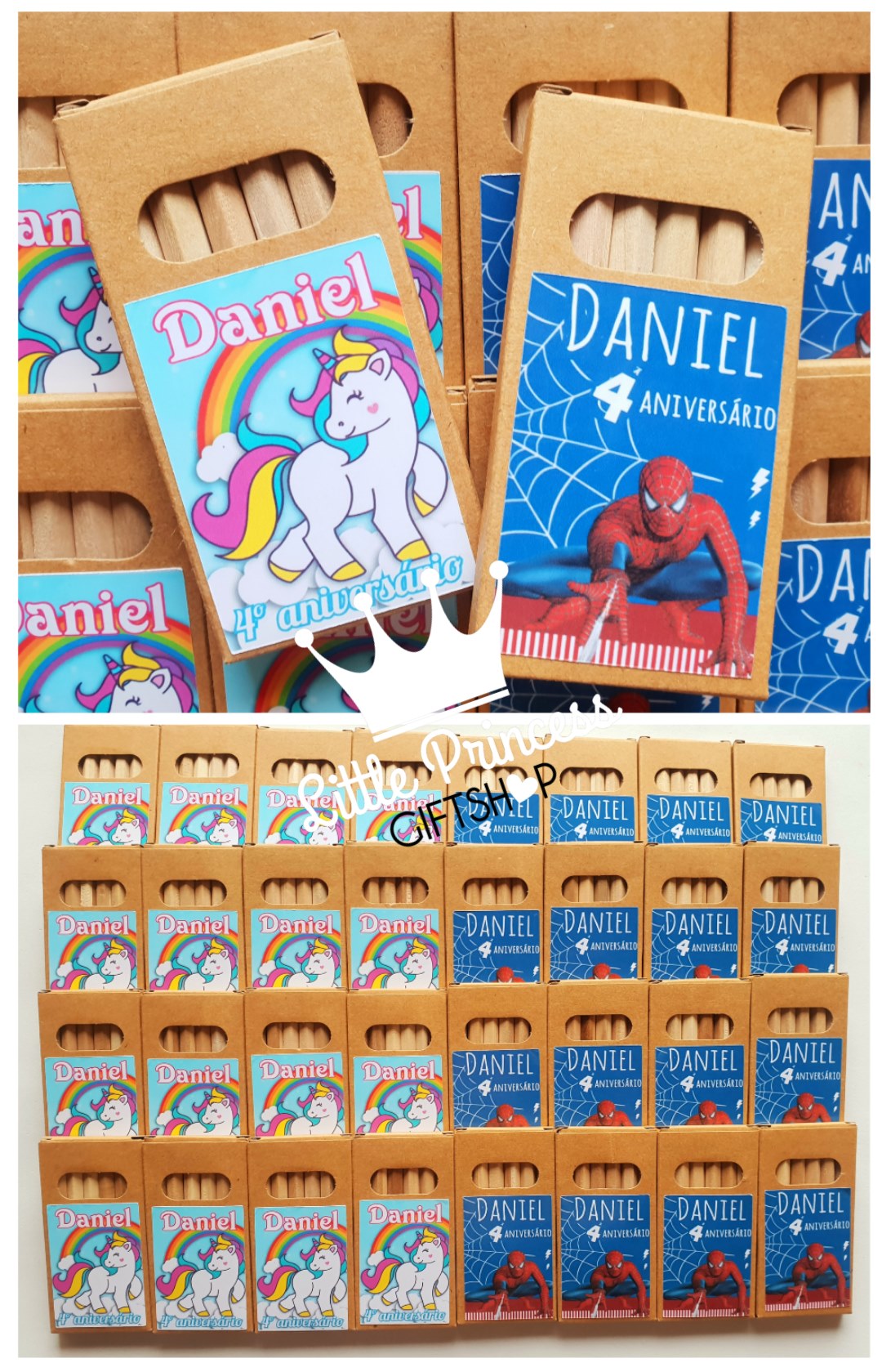 Lápis de Cor "Unicórnio/Homem-Aranha" - Image 1