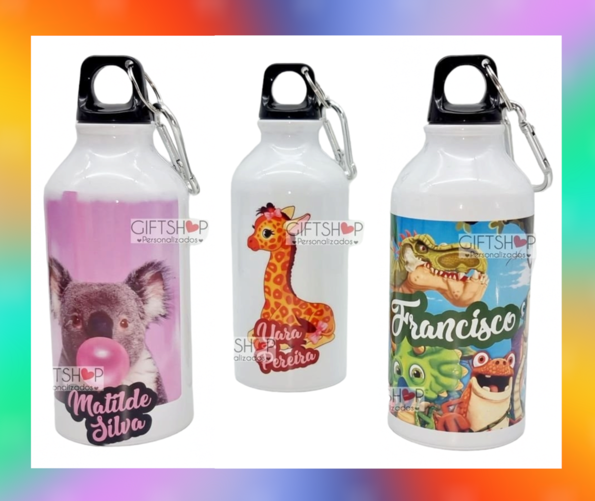 Garrafa "Koala / Girafa / Dinossauros" - Image 1