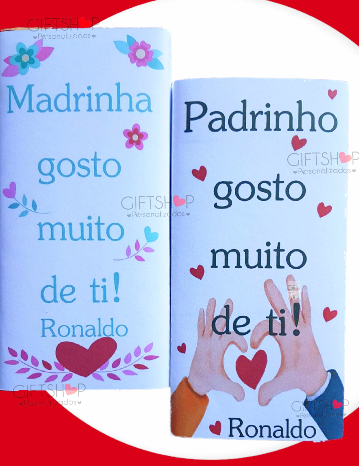 Tablete Chocolate "Padrinhos" - Image 1