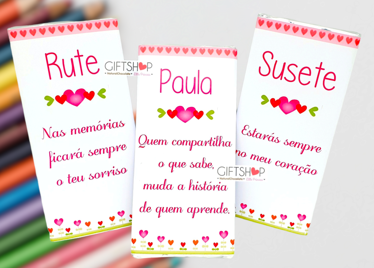 Tablete Chocolate "Professora/Educadora/Auxiliar" - Image 1