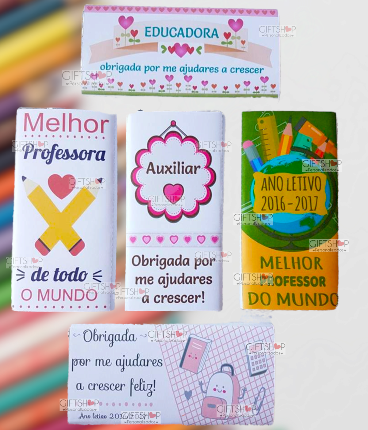 Tablete Chocolate "Professora/Educadora/Auxiliar" - Image 1