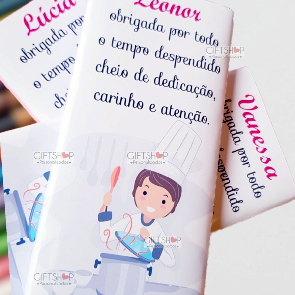 Tablete Chocolate "Professora/Educadora/Auxiliar"