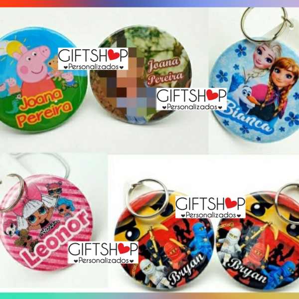 Identificador Mochila "LOL / LEGO / Peppa Pig / Frozen"
