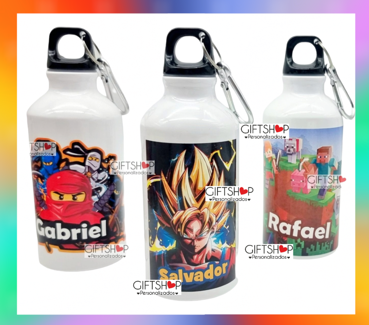 Garrafa "LEGO / Dragon Ball / Minecraft" - Image 1