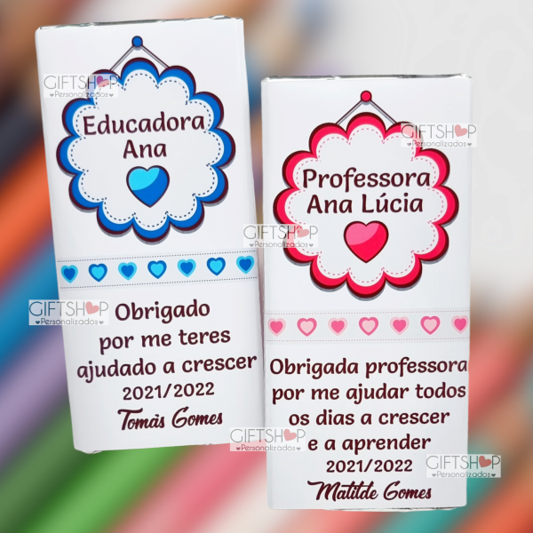 Tablete Chocolate "Educadora/Professora"