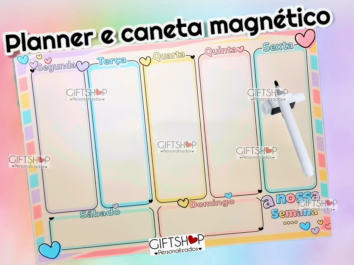 Planner Semanal "Corações" - Image 1