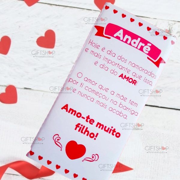 Tablete Chocolate "Namorados"