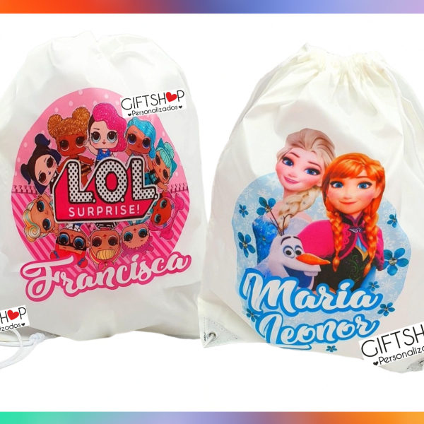 Saco Escolar "LOL / Frozen"