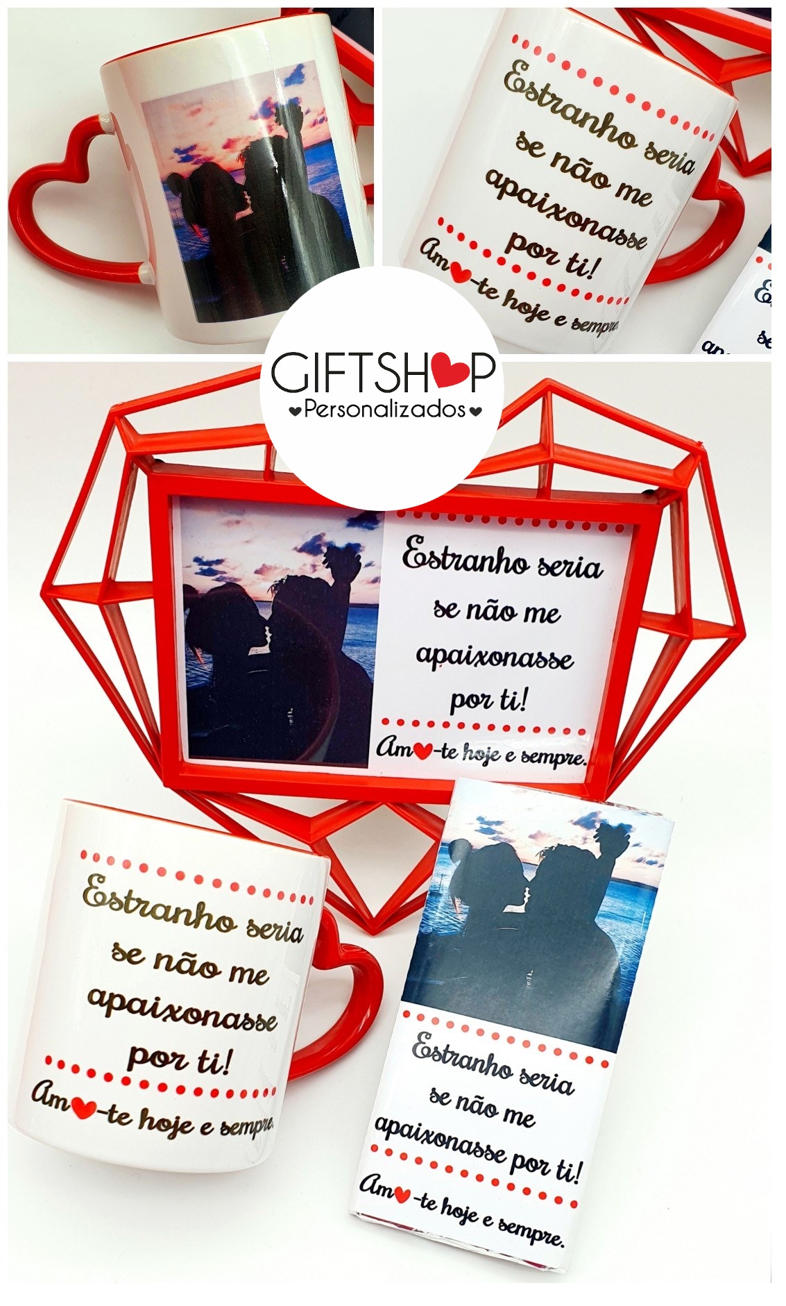 Conjunto Moldura / Tablete Chocolate / Caneca C/Foto - Image 1