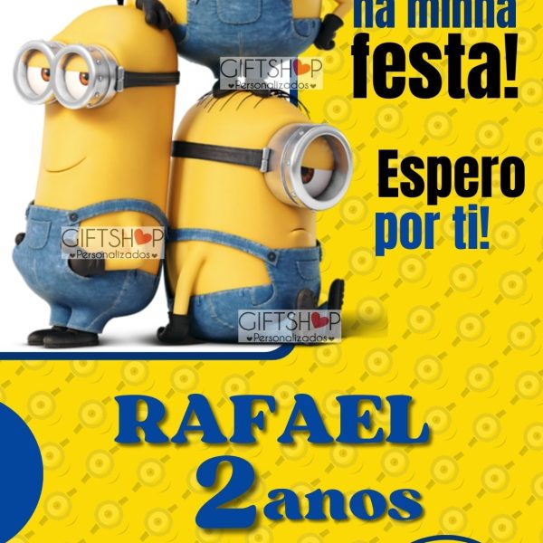 Convite "Minnions"