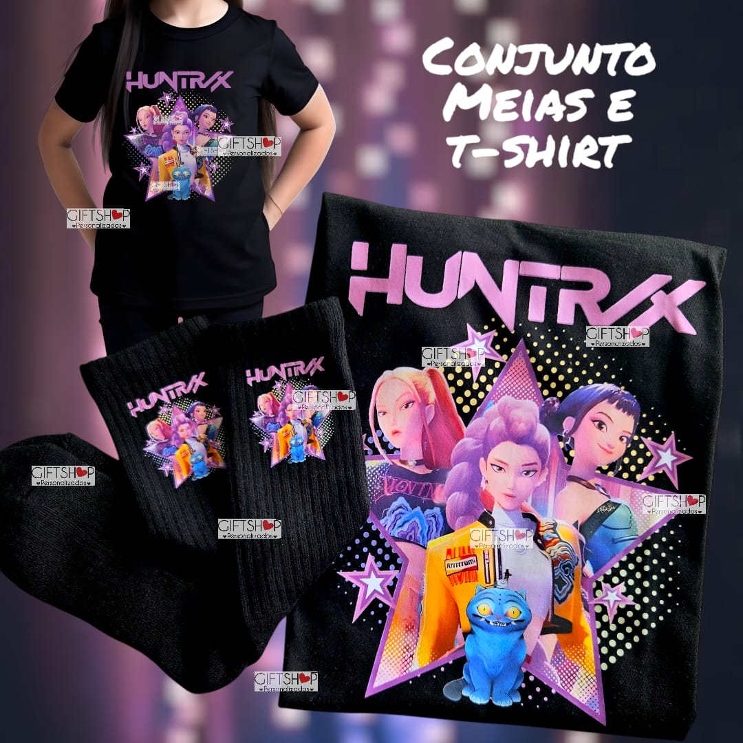 T-shirt + Meias "K-Pop/Demon Hunters" - Image 1